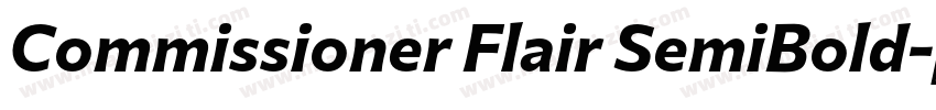Commissioner Flair SemiBold字体转换